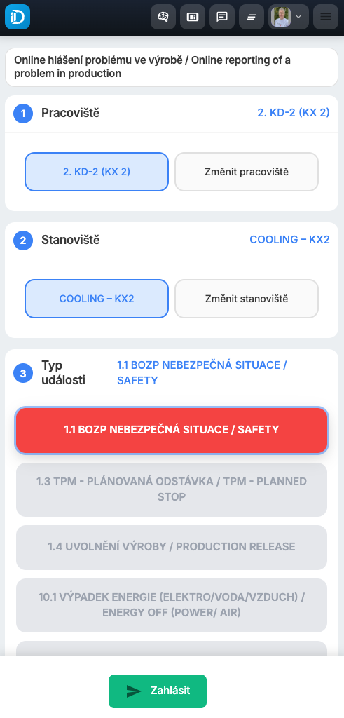 iDomino — Eskalace nebezpečné situace