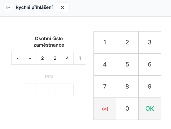 iDomino — Přihlášení