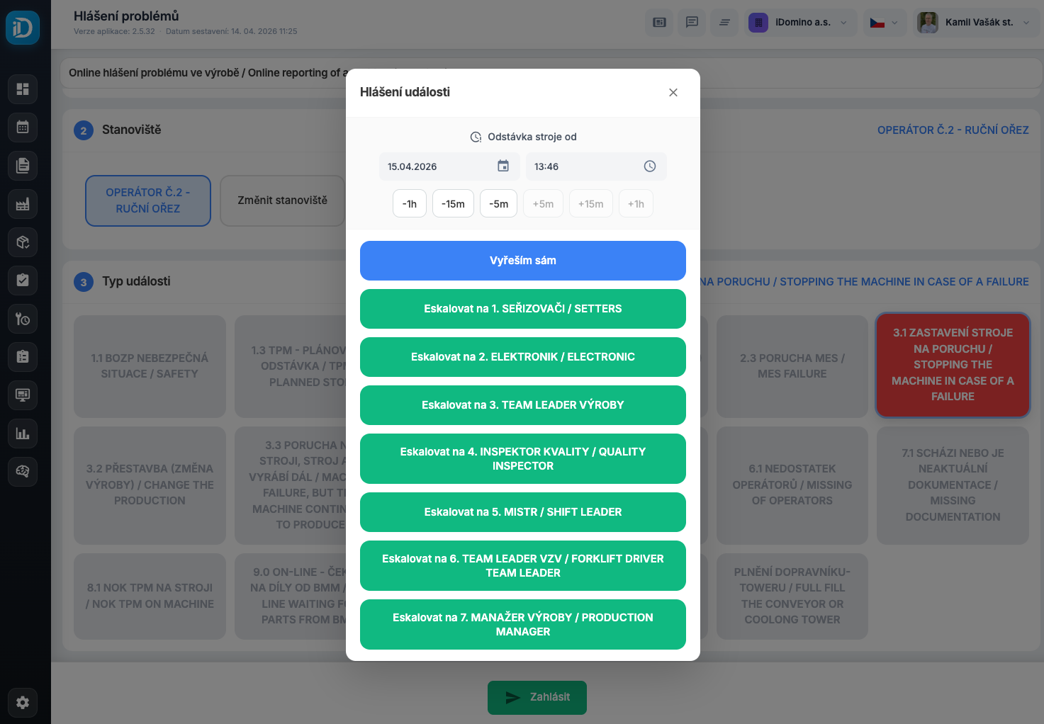 iDomino — Eskalace